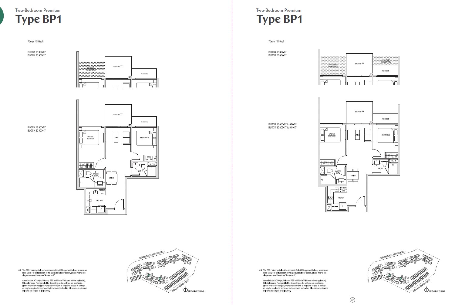 Condo Site Plan & Unit Floor Plans Affinity at Serangoon