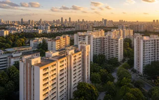 HDB housing blocks in Singapore — options for your flat after a divorce